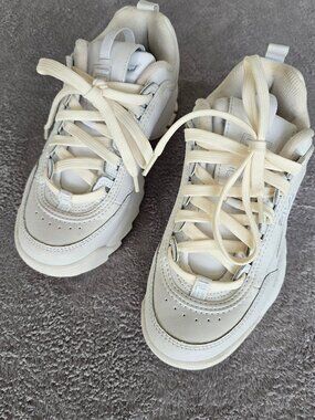 FILA Disruptors 2 size 7 in all white NWOT